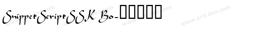 SnippetScriptSSK Bo字体转换